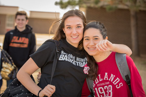 students smiling together