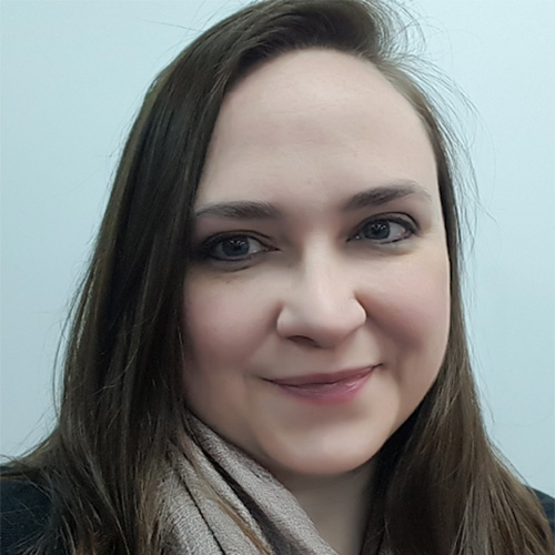 Woman with long dark hair